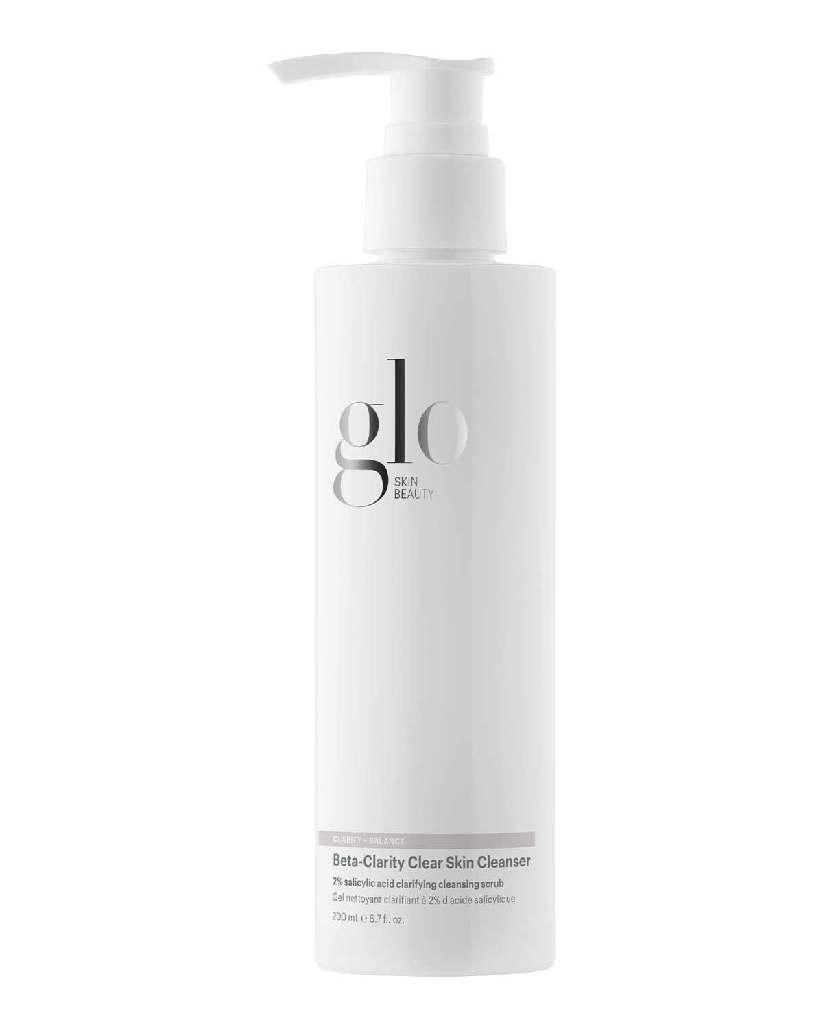 Glo Skin Beauty Beta-Clarity Clear Skin Cleanser - 2% Salicylic Acid Clarifying Face Cleanser Clears & Prevents Breakouts Exfoliates with Scrubbing Beads